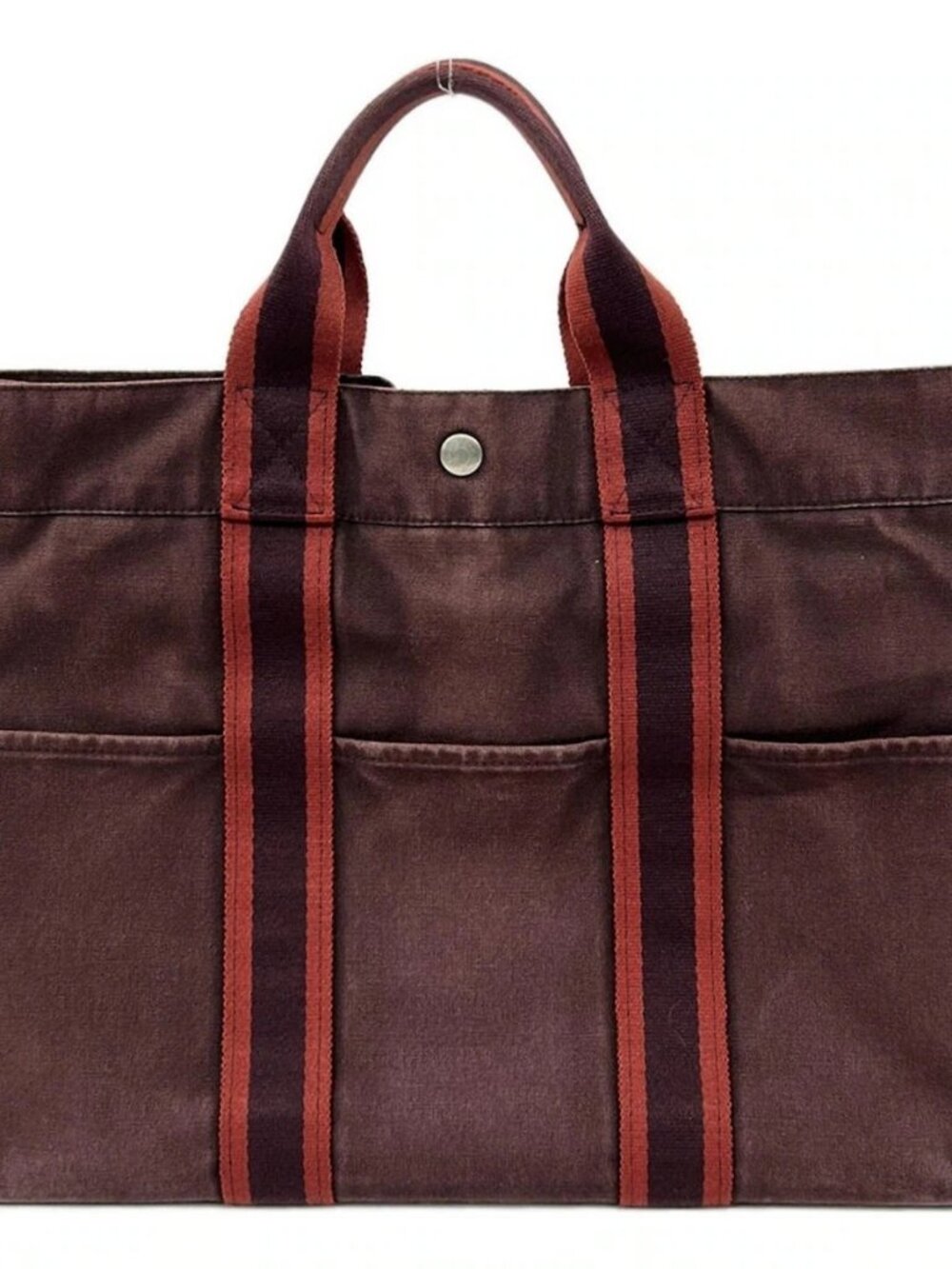 HERMES Fourre Tout Tote PM - Bordeaux Red Canvas None Tote Bag - Picture 10 of 10